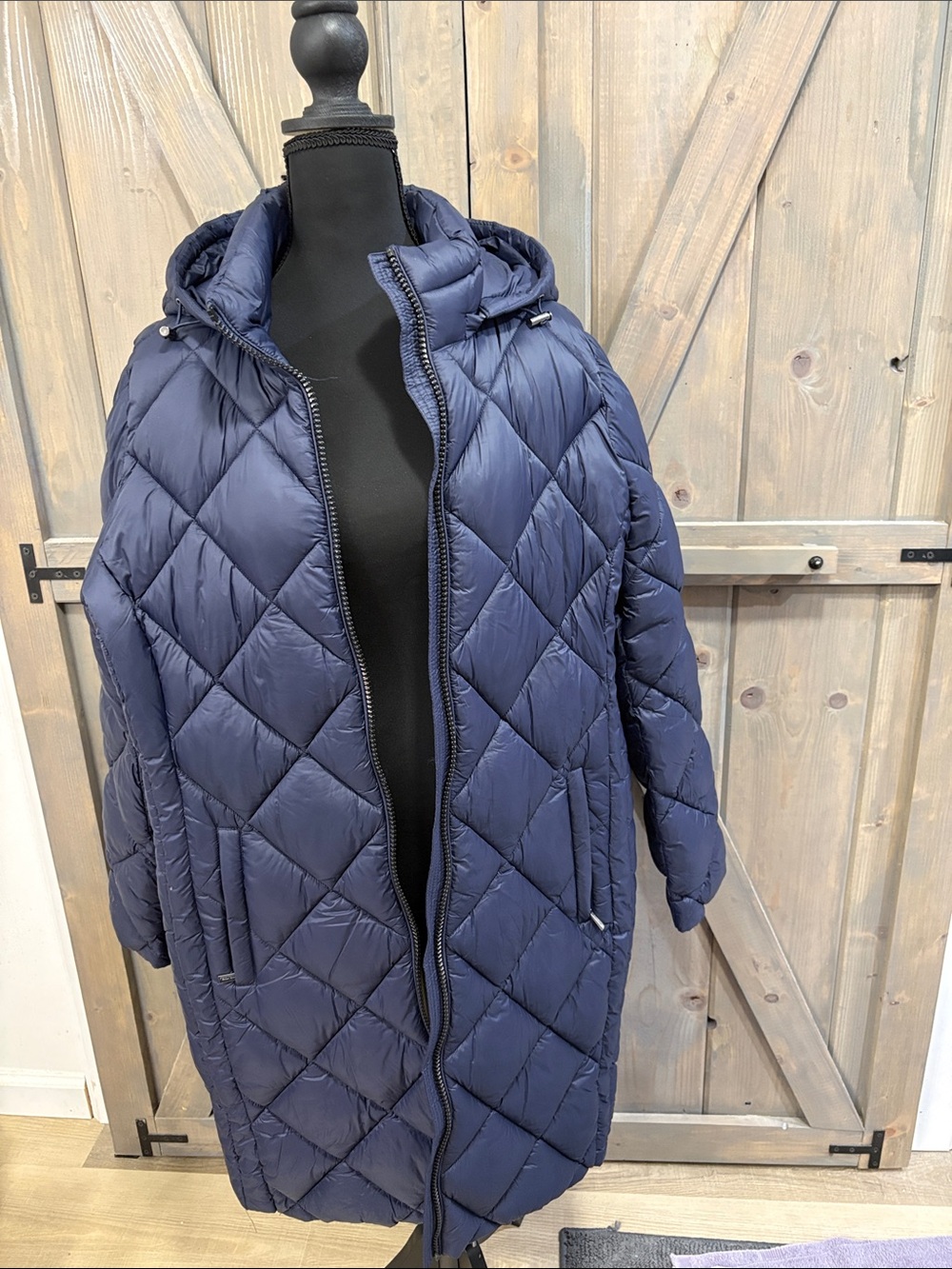 Michael Kors Packable puffer Jacket in Dark Blue